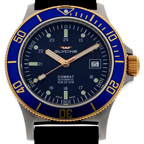 GLYCINE Watches GL0089 Stainless Steel/rubber Mechanical Automatic - Picture 1 of 7